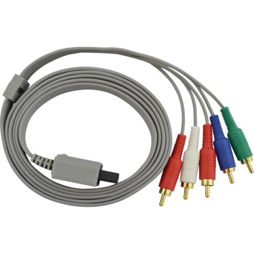 50pcs AV Component Audio Video Cable compatible for Wii Wi i U console to HDTV