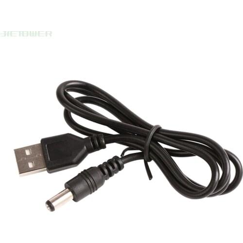 500pcs/lot USB To DC 2.0mm/2.5mm/3.5mm/5.5mm Power Cable USB A Male To 3.5 Jack Connector Power Supply Charger Adapter for HUB