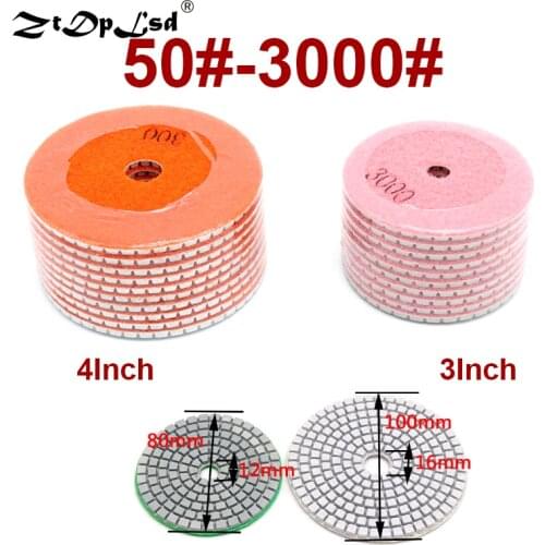 1 Pcs Diamond Flexible Wet Polishing Disc Holder For Marble Stone Ceramic Granite Tile Concrete Grinding Pad Sander Tool Pads