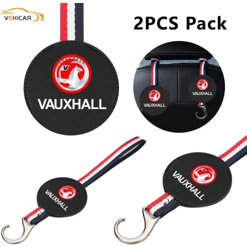 VEHICAR VAUXHALL Car Seat Back Organizers Universal Hooks Hanger Storage 2Pack For Auto Purse Groceries Handbag Clothes Bags