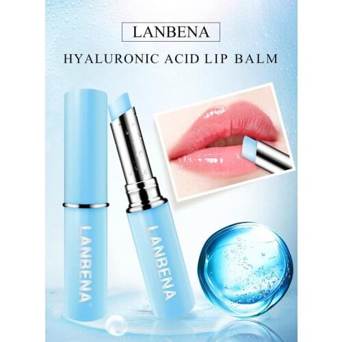 LANBENA Hyaluronic Acid Lip Balm Lip Plumper Lips Moisturizing Reduce Fine Lines Relieve Dryness Protection Lip