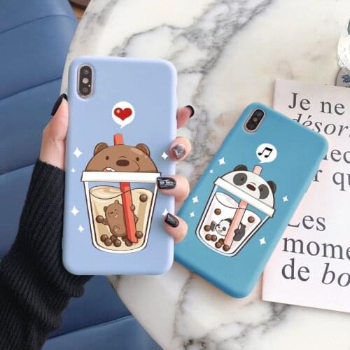 Cute Cartoon Bear Cover For Huawei P Smart Y6 Y7 Y9 2019 2020 2021 Honor 10X 10 20 P30 P20 P40 Lite E Pro 8X 9X 10i Nova 5T Case