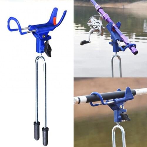 New 360 Degrees Practical Adjustable Fishing Rod Pole Holder Bracket Stainless Steel Fishing Rack Tool Accessory support