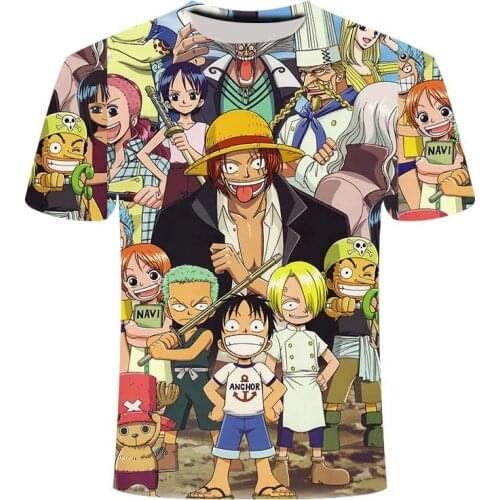 One Piece T Shirt Men Women funny 3D Printed T-shirt Cool Cartoon Anime Summer Casual Luffy Tops Streetwear graphic t shirts
