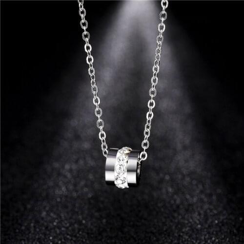 Juno fashion Hip hop Diamond Stainless Steel Necklace accessories jewelry belt chain