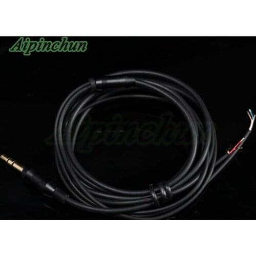 Aipinchun TPE Headphone Repair Cable DIY Headset Replacement Cable LC-OFC Wire Core 1.5 meters Black