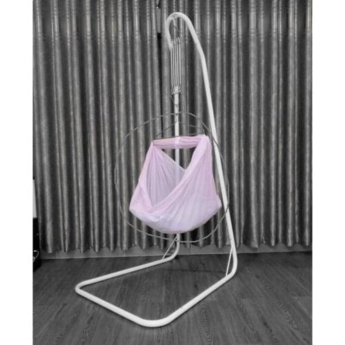 Infant Baby Cradle: Mesh Cover, Hanger & Cotton Cushion Included, No Frame