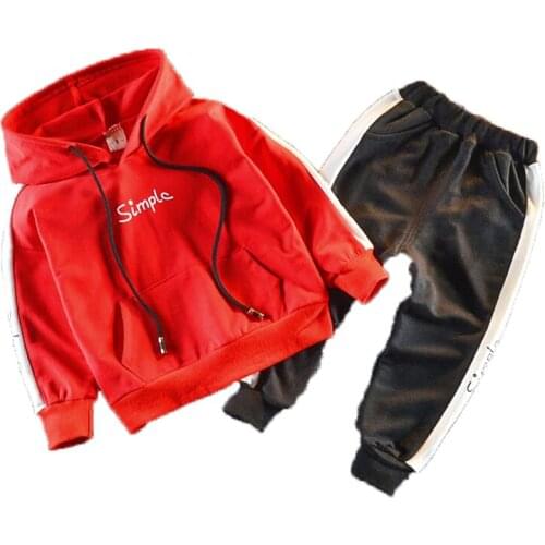 2019 Autumn Baby Boys Clothing Sets Fashion Girls Hooded Sweatshirt And Pants Suit Children Clothing Tracksuit Kids Clothes Set