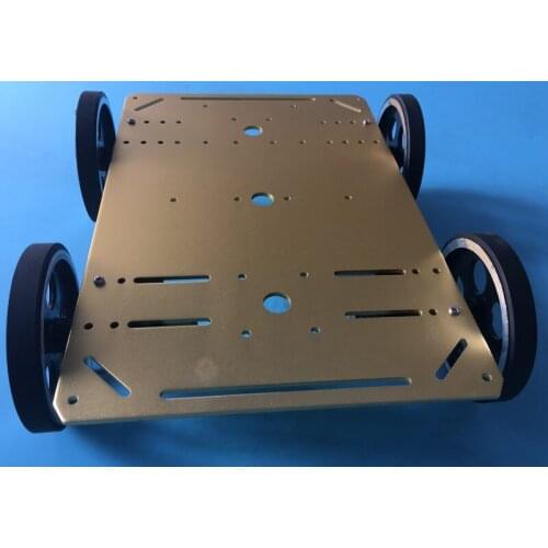 Metal 4WD Smart Car Chassis With Strong Powerful 37 Motor Diy Remote Control Control Toy Kit Mobile Platform Big Load