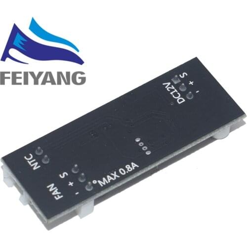 Single 12V 0.8A DC PWM 2-3 Wire Fan Temperature Control Speed Controller Chassis Computer Noise Reduction Module NTC B 50K 3950