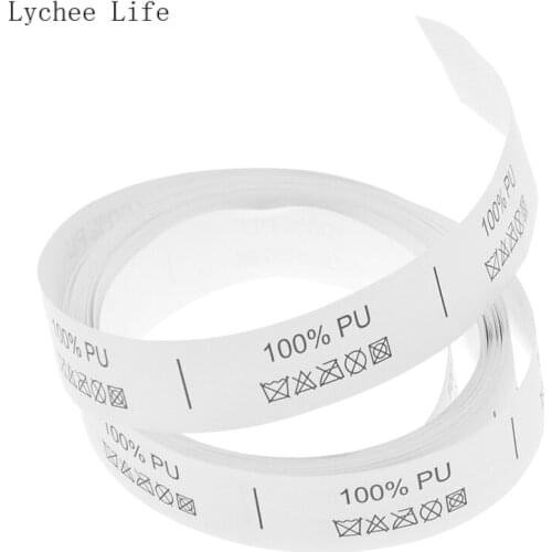 4M Washable Printed 100% PU Cloth Labels Tags For Diy Bags Garments Diy Sewing Crafts