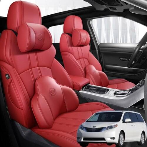 NAPPA Leather 5 seats Car seat covers For Toyota Sienna 2007 2008 2009 2010 2011 2012 2013 accessories