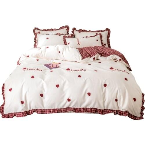 4pcs Home Textiles Cat Kitty Duvet Cover Pillow Case Bed Sheet Boy Kid Teen Girl Bedding Linens Sanding Set King Queen Twin