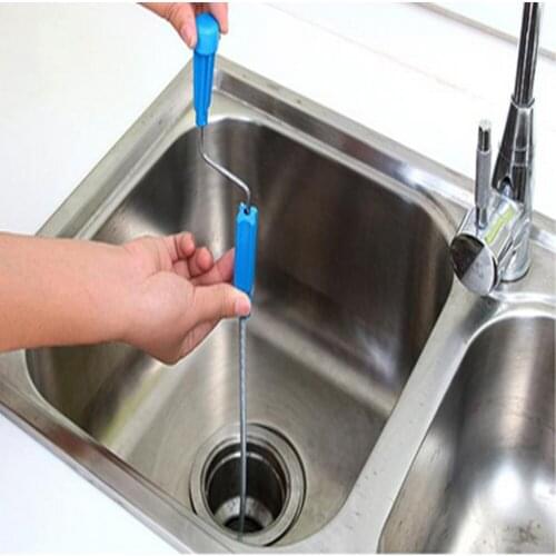 Clean hand-cranked pipe sewer bathroom bathroom floor drain plug home dredge toilet pool tool spring