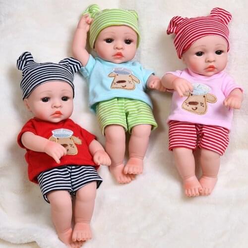 30CM Soft Lifelike Real Reborn Bebe Toys Cute Bebe Reborn Baby Doll Full Silicone Waterproof Body Baby Dolls Gift For Children