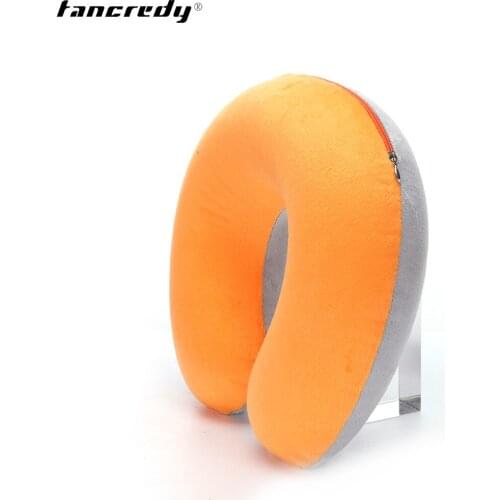 U Shaped Inflatable Neck Pillow Car Seat Neck Support Soft Neck Travel Pillow Headrest Pillow Automobiles Interior Accessories