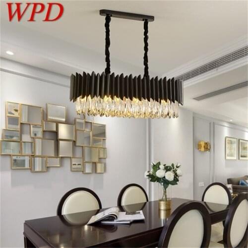 WPD Chandelier Lamp Fixtures Luxury Oval Pendant Light Postmodern Home LED for Living Dining Room