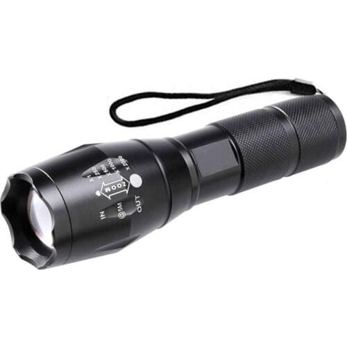 XML T6 Zoomable USB Rechargeable LED Flashlight Torch Light 18650 Battery Waterproof Outdoor Camping Powerful LED Flashlight