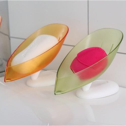 Flower And Bird Shape Soap Box Holder Drain Large Suction Cup Fixed Firmly Creative Drain Rack Not Punched Bathroom Accessories