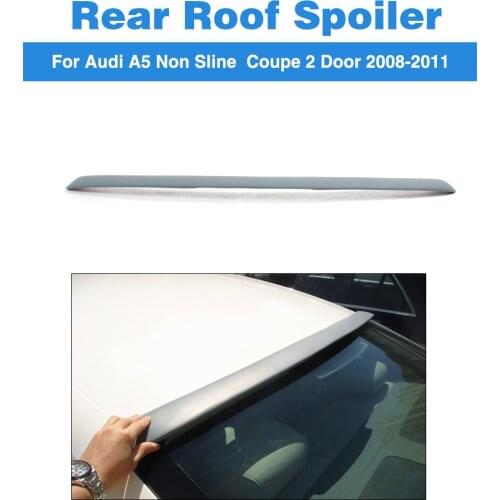 Rear Roof Spoiler For Audi A5 Non-Sline Coupe 2-Door 2008-2011 PU Unpainted Grey Primer Rear Window Wing Car Styling