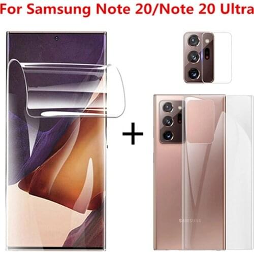 Front Back Hydrogel Film For Samsung Galaxy Note 20 Ultra Screen Protector For Samsung Note20 note20 ultra S20 FE 5G film