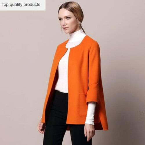 Wool Coat Women 2020 Spring Autumn European Fashion Cashmere Short Coats Female Trench Coat Streetwear abrigo mujer LX410