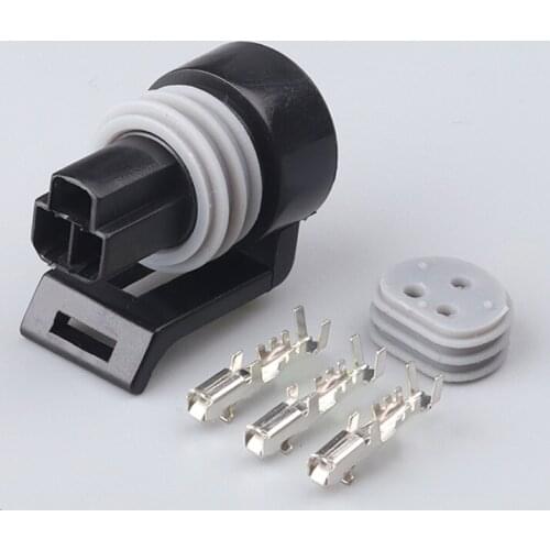100 sets pcs 3 pin way car waterproof automotive oil Fuel Pressure Sensor Connector plug 12110192 12065287 12078090 0441004