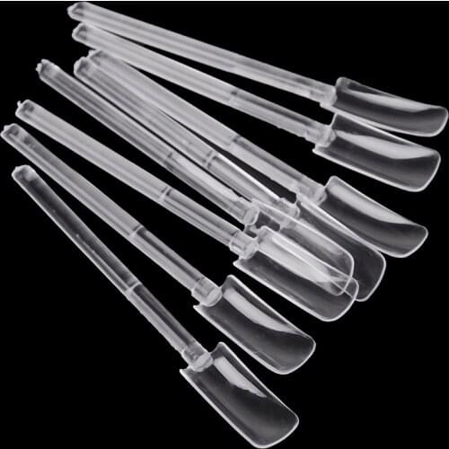32pcs/lot Nail Art Clear Tips Display Stand Nail Polish Practice Training Tools Transparent 32 Tips Pop Sticks