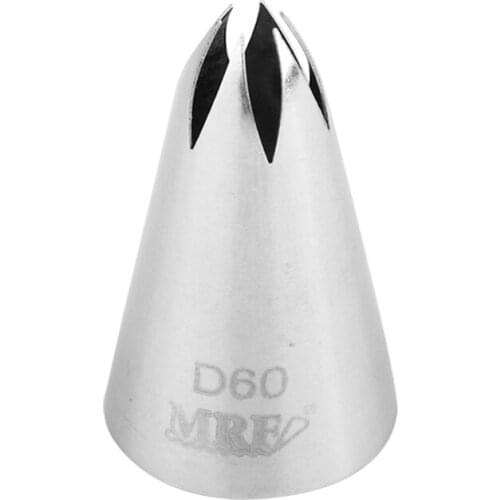 Free Shipping Stainless Steel 304 Star Cake Decorating Icing Tip DIY Cupcake Piping Nozzle #D60