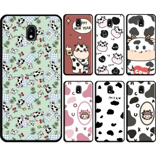 Cow Milk Moo Pattern Print For Samsung Galaxy J1 J3 J4 J5 J6 J7 2016 2017 A3 A5 A6 A8 A9 J2 Core J8 2018 Phone Case