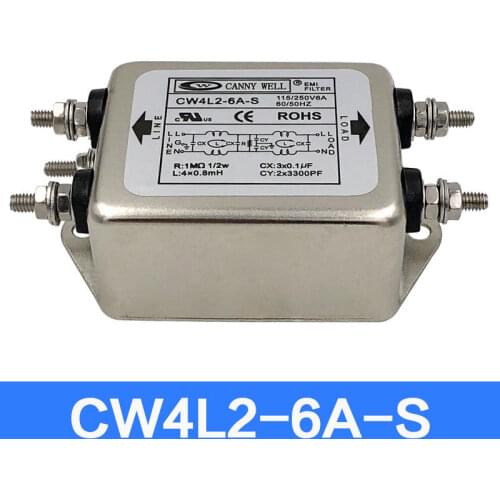 ZEROZONE CANNYWELL CW4L2-S Two-stage EMI Power Filter (115V/230V) 6A/10A/15A/20A L10-24