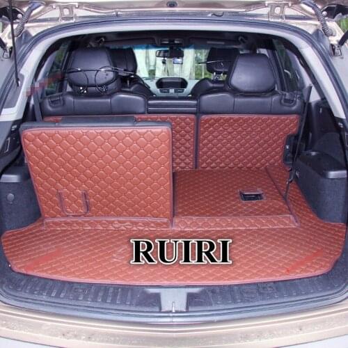 Good quality! Special trunk mats for Acura MDX 7 Seats 2013-2007 waterproof cargo liner boot carpets for MDX 2010,Free shipping