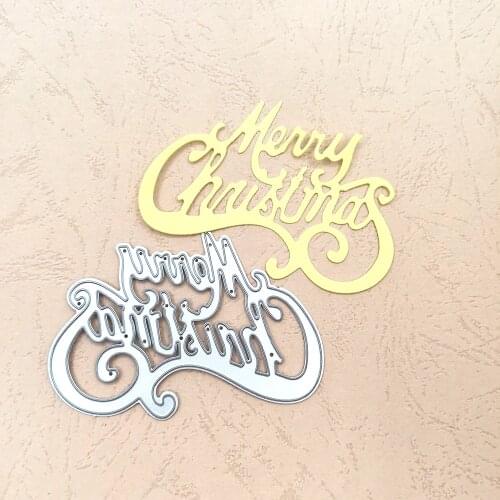 Julyarts Merry Christmas New Cutting Dies For 2021 Scrapbooking Material for DIY Scrapbooking Album Paper Card Embossing