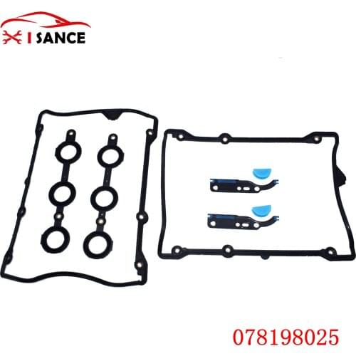 A PAIR ENGINE GASKET KIT VALVE COVER FOR VW PASSAT AUDI A6 S4 V6 078198025 New 2.7L 2671CC V6 GAS,2.8L 2771CC V6 GAS
