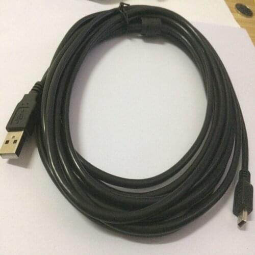 200Pcs/lot 3M 5M Black USB2.0 A Male to 5 Pin Mini USB Data Sync Charging Cable For GPS MP4 Player Digital Camera phone ps4 ps3