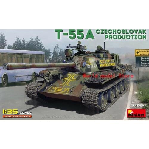 Miniart 1/35 T-55A CZECHOSLOVAK PRODUCTION #37084 *Sealed* Plastic Model Building Kit