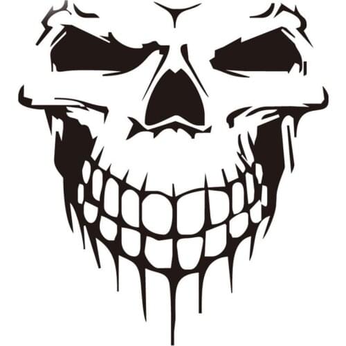 LLY-0127 Personality Car Sticker Waterproof Terror Skull Modeling Decal PVC New Design Fashion Cool Style Personality Cars Decal