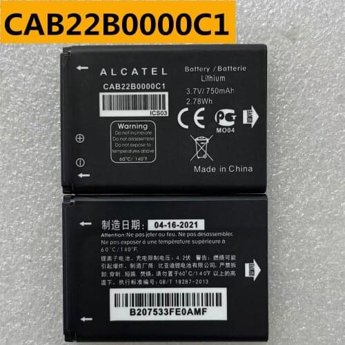 New 750mAh Battery For Alcatel CAB3010010C1/CAB30M0000C1/CAB2170000C1 Battery For ALCATEL One Touch 103 103A 105 105A