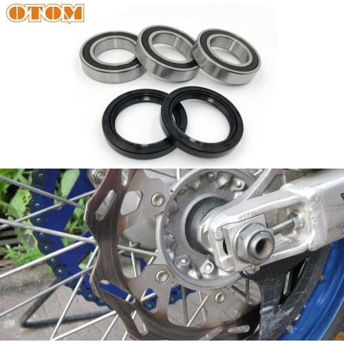 OTOM Motorcycle Rear Wheel Hub Oil Seal Bearing Set For YAMAHA YZ250F YZ450F YZ250FX Off-Road Motocross Accessories Parts