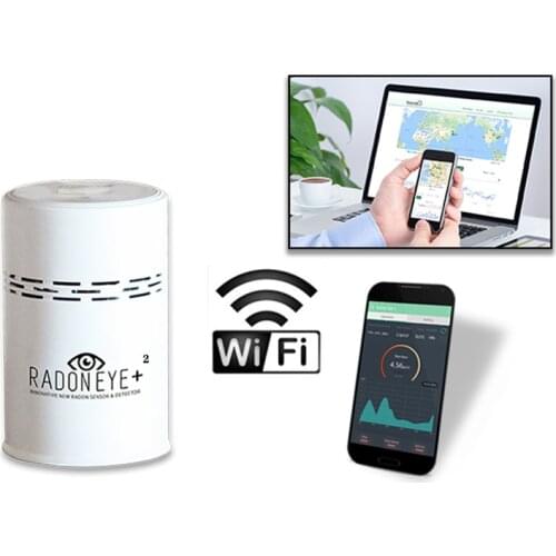 Radon Detector RadonEye plus 2/RN-200 bluetooth Home Radon Gas radiatio tester real-time radon monitor Wifi Korean Patent FTlab