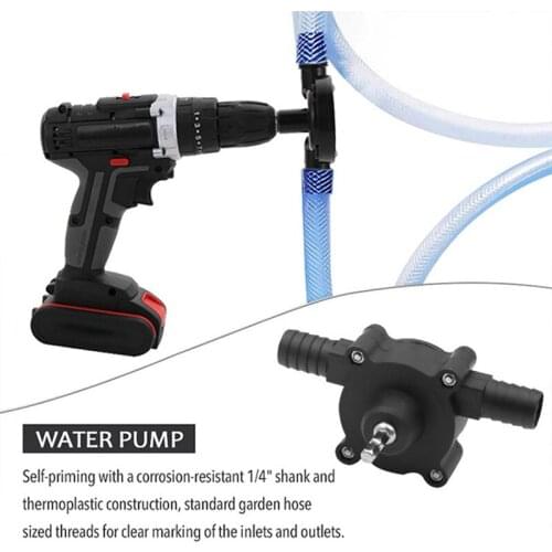 Hand Electric Drill Water Pumps Portable Durable Long Lasting Easy Operation Lightweight Convenient for Outdoor J2Y