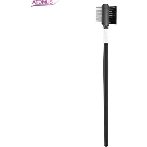 Stainless Steel Eyelash Brushes Double Eyebrow Comb Brush Makeup Set Tools Maquillaje Profesional Extension Brush Makeup Tool