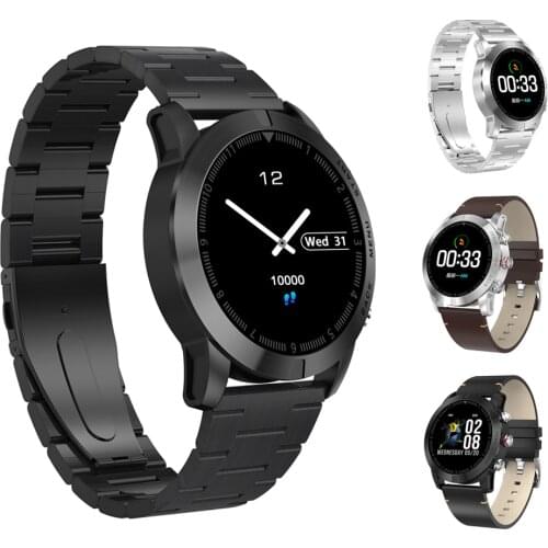 S10 Smart Watch 1.3'' IP68 Waterproof Bluetooth 4.2 Smartwatch Heart Rate Monitoring Compass Sport Watch for Android iOS