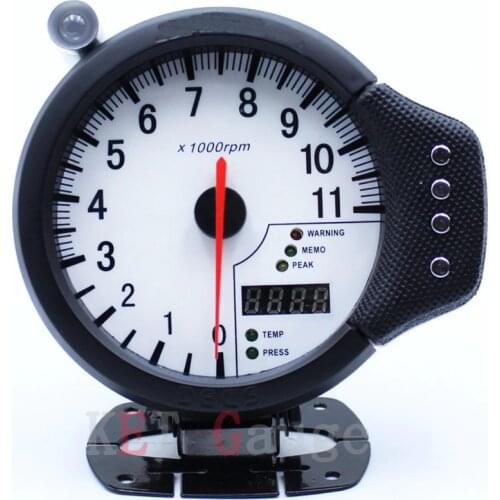 New Auto Car 4.7" Tachometer Water Temp Oil Pressure Apexi 3-in-1 Tacho Meter Auto Gauge