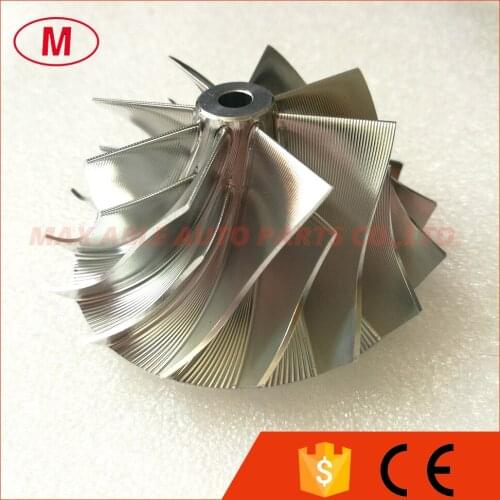 RHF4H Turbo Turbocharger Aluminum 2618/Point Milling/Billet compressor wheel 47.87/62.00mm 8+8 blades Reverse Rotation
