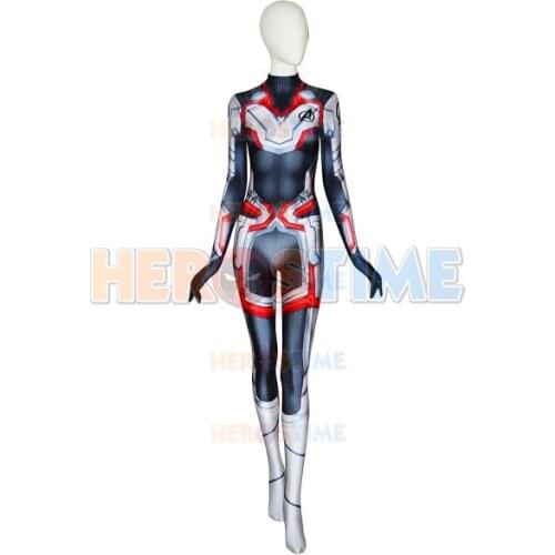 High Quality 4 Cosplay Costumes 2019 Endgame film Quantum Realm Team Female Muscle Bodysuits Custom Made