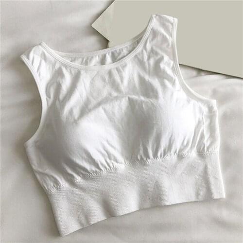 Women Original Seamless Sports Vest Tank Tops Gathered With Steel Ring One-piece Chest Cushion Sports Back Femal Padded New