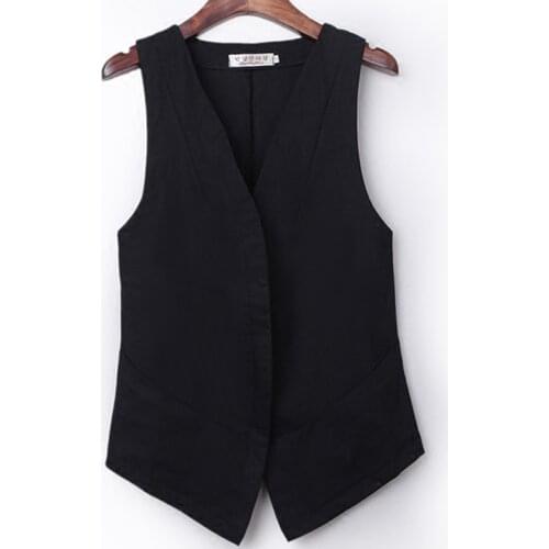 Vest Women Linen Short 2019 Summer New Korean Version Coat Slim Lightweight Casual Wild Vest Cotton And Linen Sleeveless Jacket