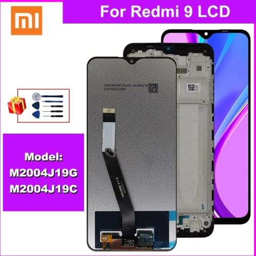 6.53" For Xiaomi Redmi 9 LCD Display Touch Screen Digitizer For Redmi 9 LCD M2004J19G Assembly Replacement Parts