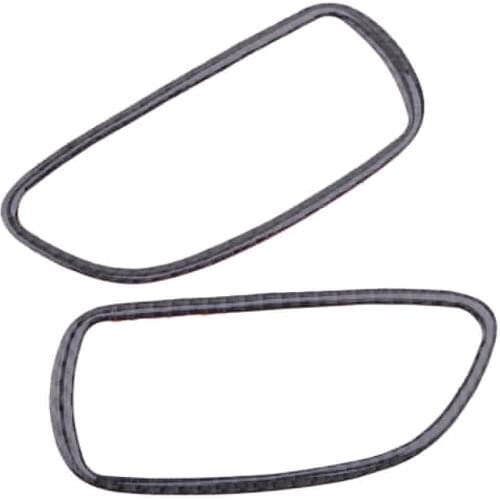 1 Pair Car Inner Front Door Handle Trim Frame Carbon Fiber Black Fit For Lexus IS250 300 350 2006 2007 2008 2009 2010 2011 2012